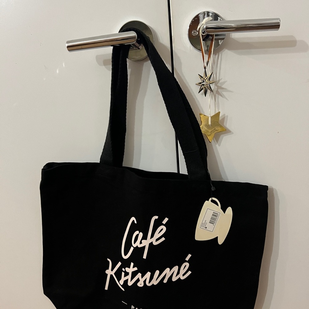 Brand New Maison Kitsuné small tote bag Cafe Kitsune